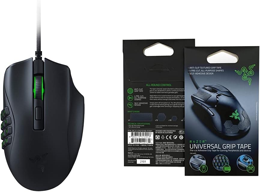 Razer Naga Pro Wireless Gaming Mouse with Interchangeable Side Plates and 20K DPI Optical Sensor H71974