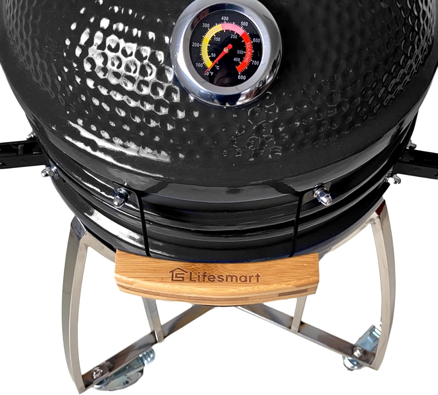 Lifesmart 15 Kamado 6-in-1 Grill with Stainless Steel Cart T234