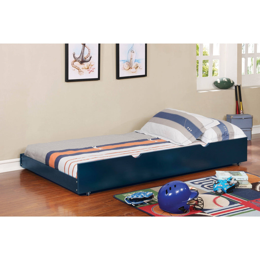 Furniture of America Pice Modern Twin Solid Wood Pull-Out Trundle, Gray L4526