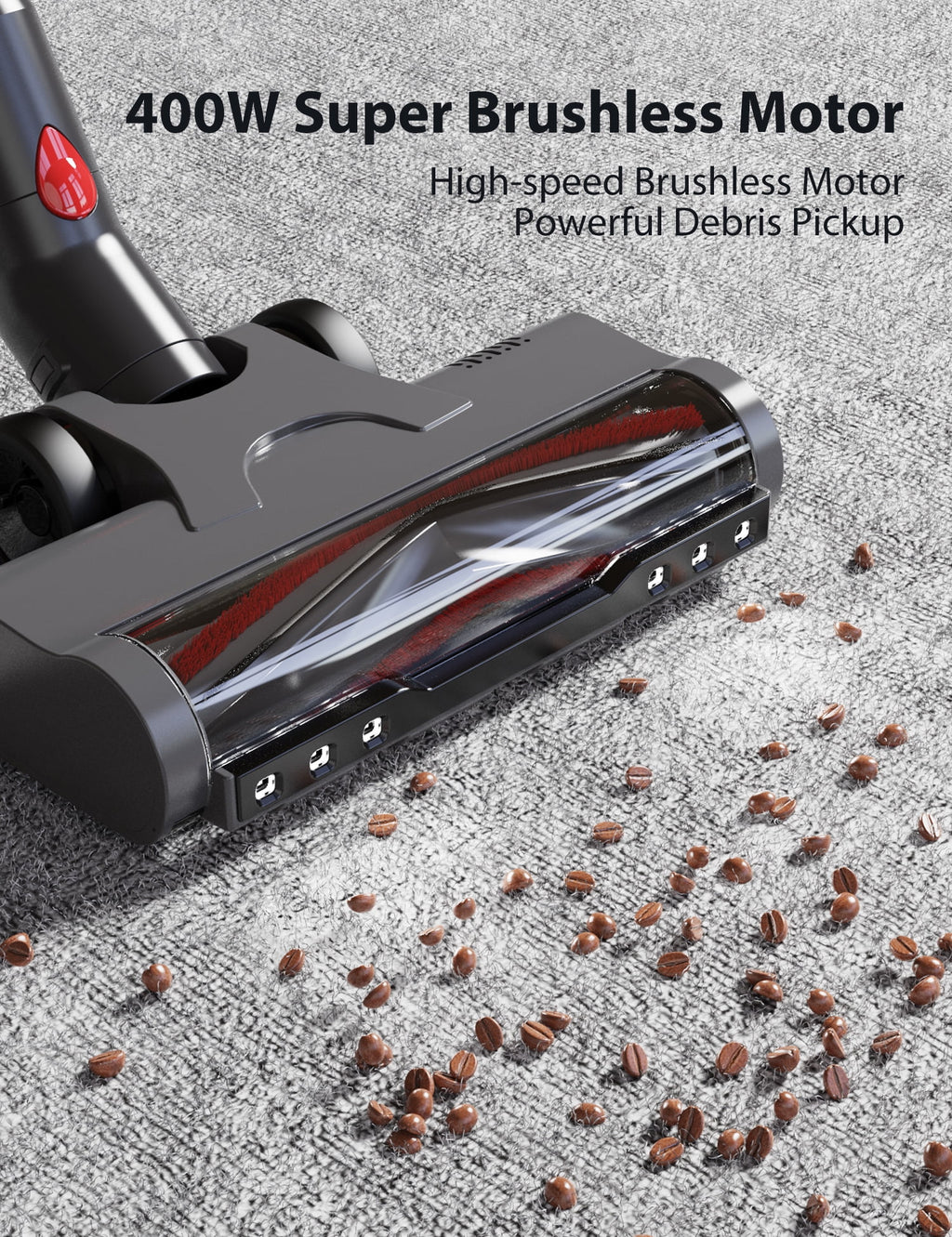 Maircle Stick Cordless Vacuum Cleaner for Pet Hair Carpet Hard Floor O1328