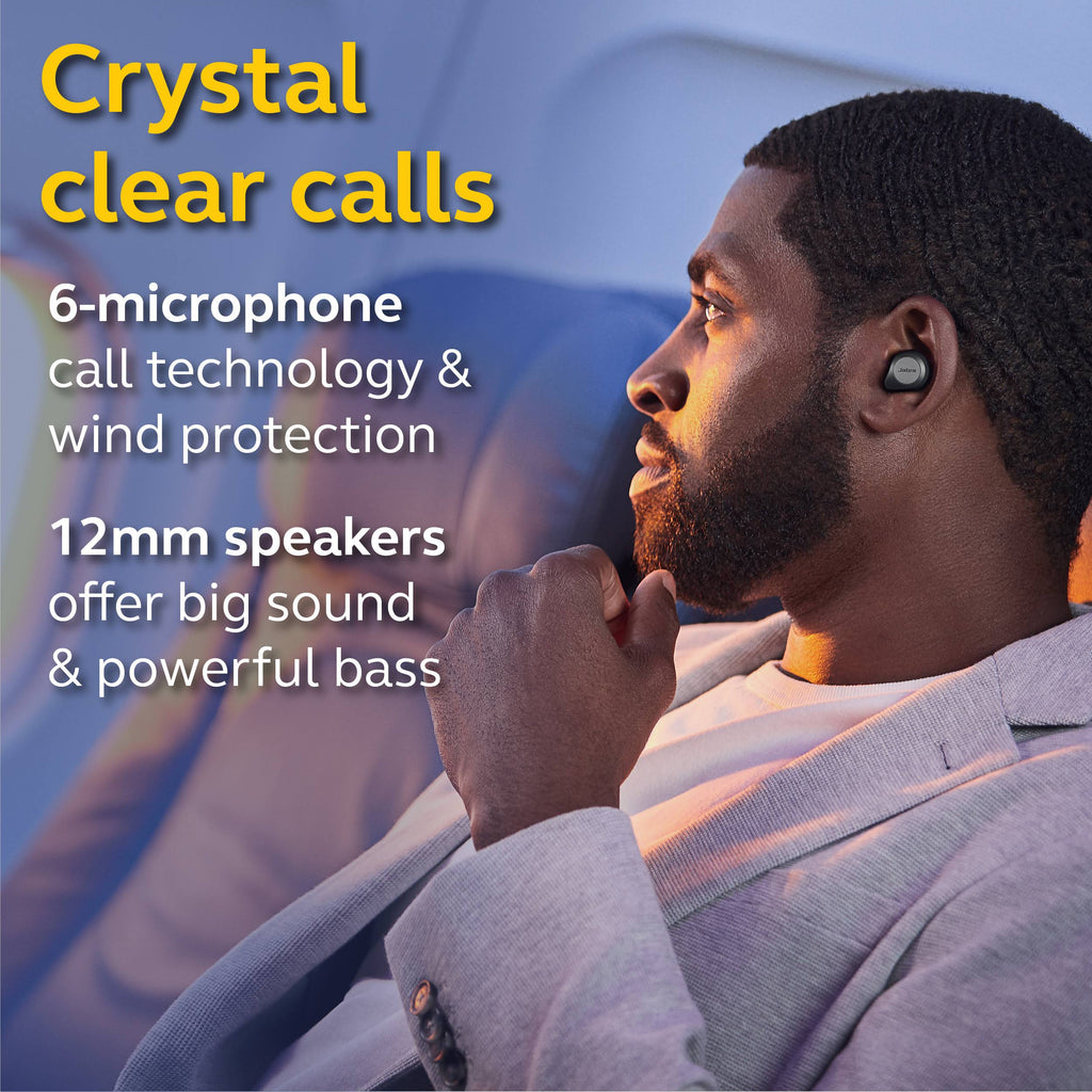 Jabra Elite 85t Wireless In-Ear Earphones with Mic, Noise-Canceling, Titanium Black L1671