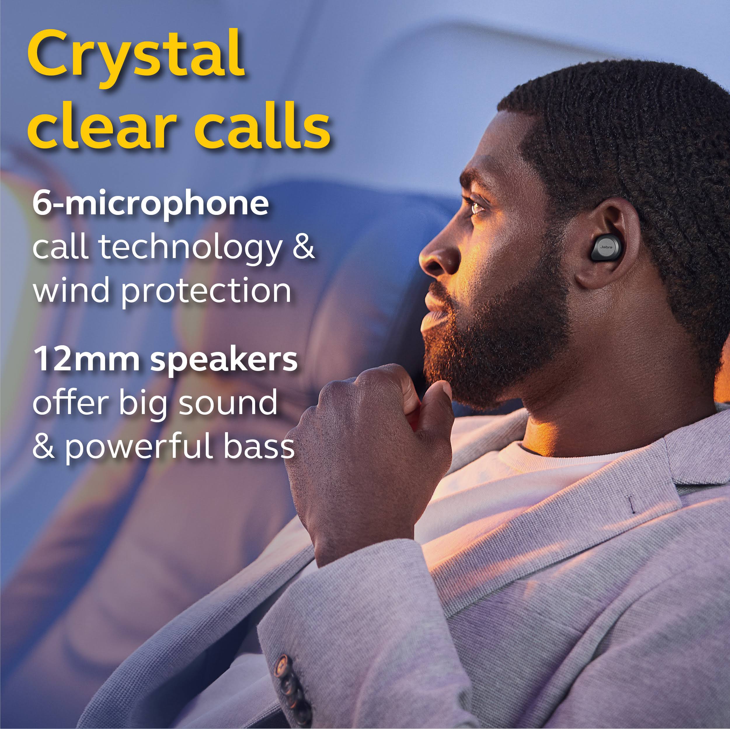 Jabra Elite 85t Wireless In-Ear Earphones with Mic, Noise-Canceling, Titanium Black L1671