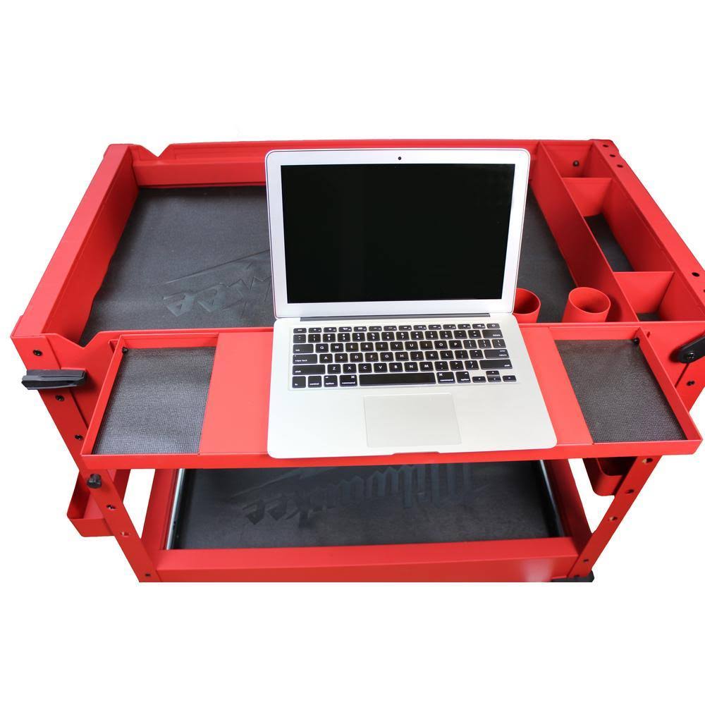 Milwaukee 40 in. 2-Drawer Steel Work Cart I47438