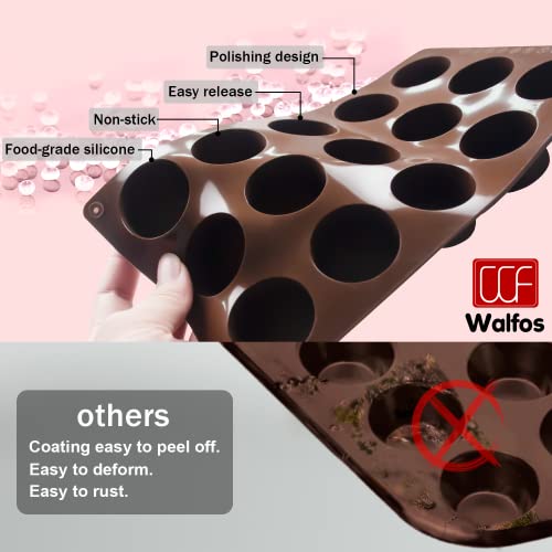 Silicone Mold for Baking, Half Sphere Chocolate Cake Jelly Mold (2 Packs) L40364