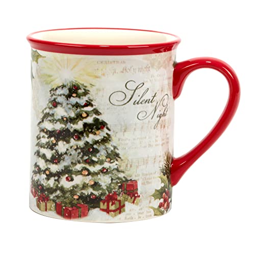 Silent Night 16 oz. Mugs, Set of 4 by Certified International C581