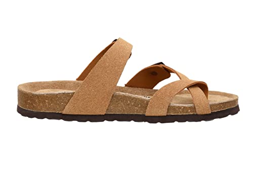 CUSHIONAIRE Women's Luna Cork Footbed Sandal I795