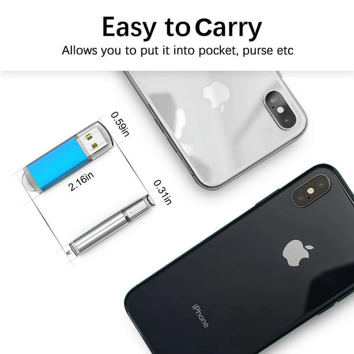 KOOTION 64GB USB Flash Drive 10 Pack Thumb Drives for Data Storage L616246