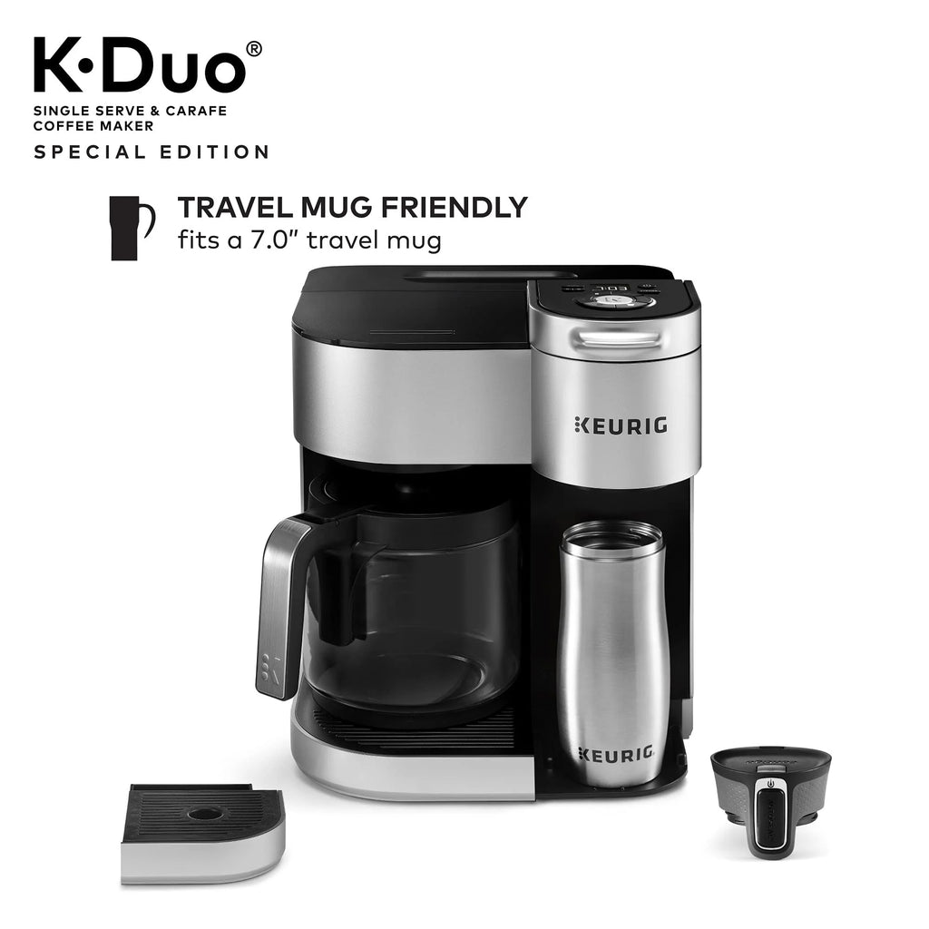 Keurig K-Duo Special Edition Single Serve & Carafe Coffee Maker, Silver D805013