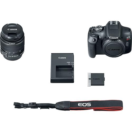 Canon EOS Rebel T7 DSLR Camera with 18-55mm Lens, 64GB Card & Bag S752
