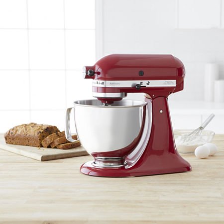 KitchenAid KSM150PSTG Artisan 5-Qt Stand Mixer with Pouring Shield, Tangerine T7346