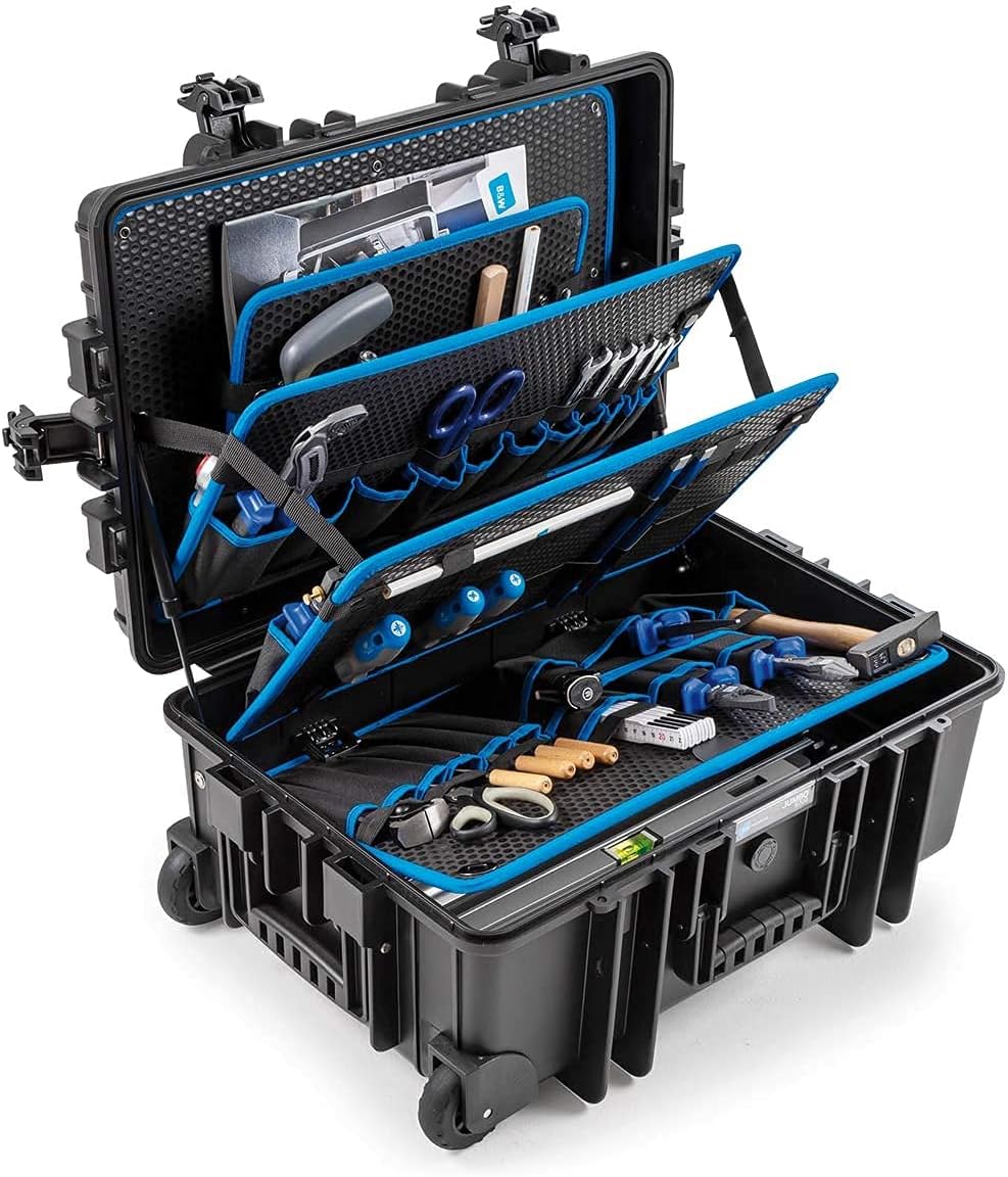 B&W International Jumbo 6700 Outdoor Tool Case with Pocket Tool Boards, Black H276