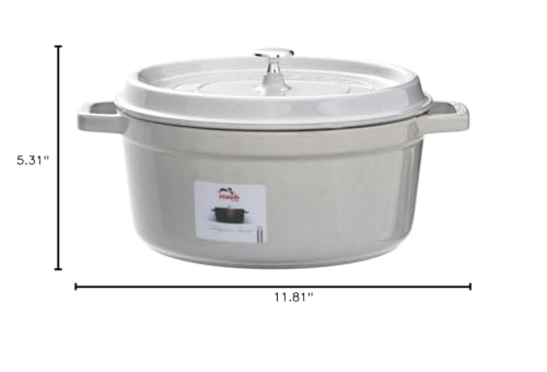 STAUB Cast Iron Dutch Oven 5.5-qt Round Cocotte, Black Matte P4487