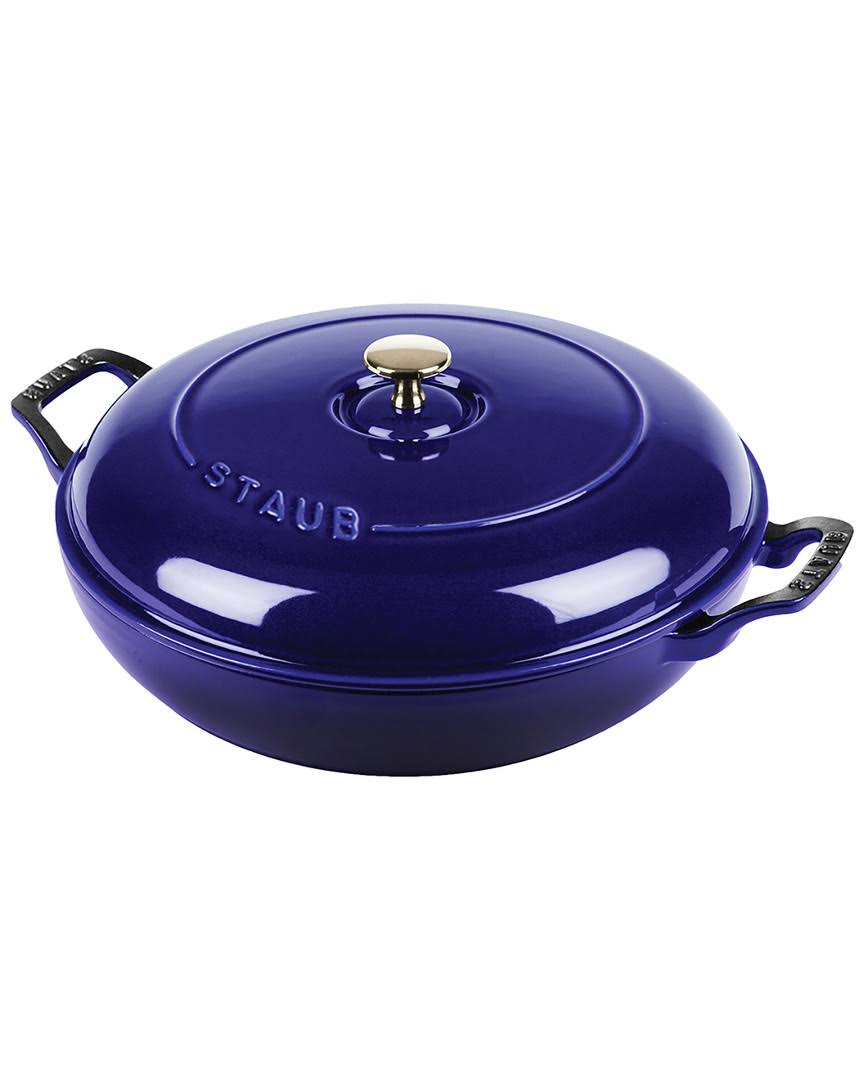 Staub Cast Iron 3.5-qt Braiser, Dark Blue O836