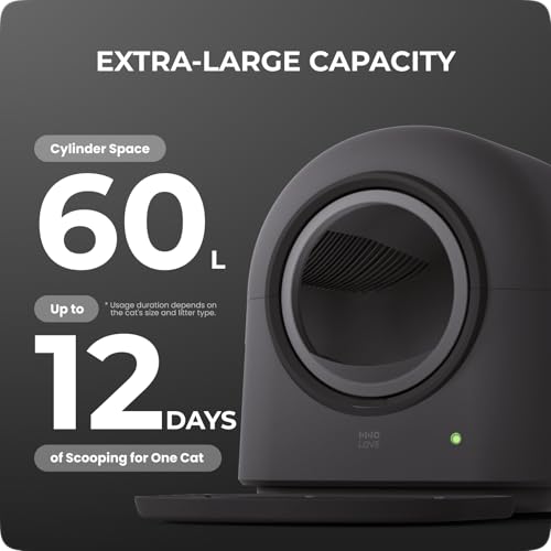 TYPro Self Cleaning Cat Litter Box Automatic with APP Control Dark Grey E189