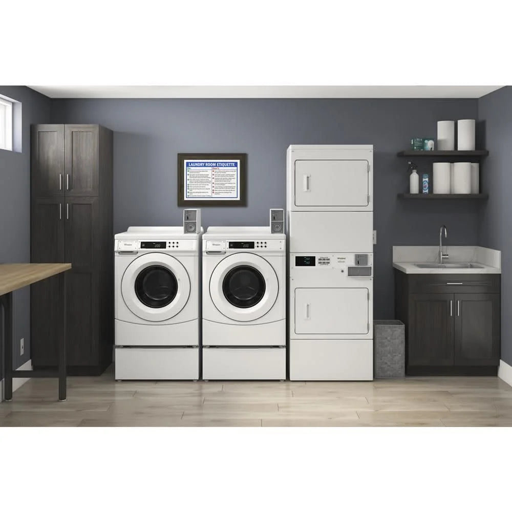 Whirlpool CHW9150GW 27 Inch Commercial Front Load Washer G928