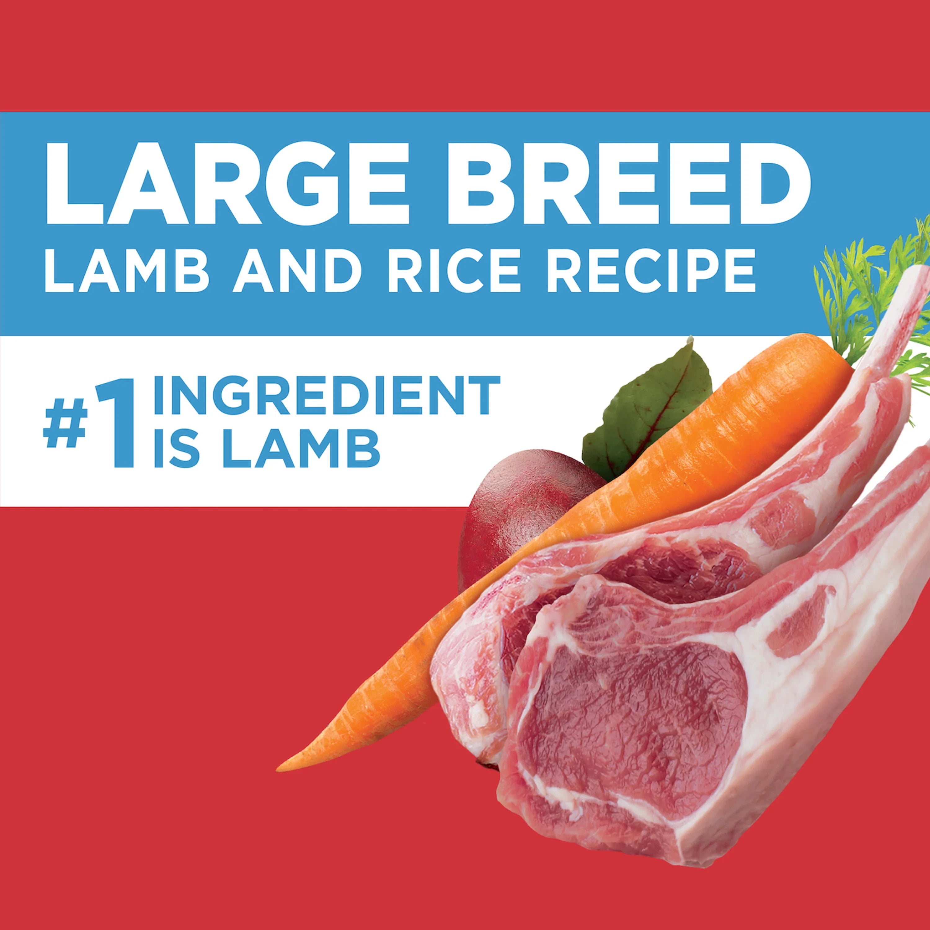 Iams Lamb & Rice Dry Dog Food for Large Breed Adult, 40 lb. Bag O1209