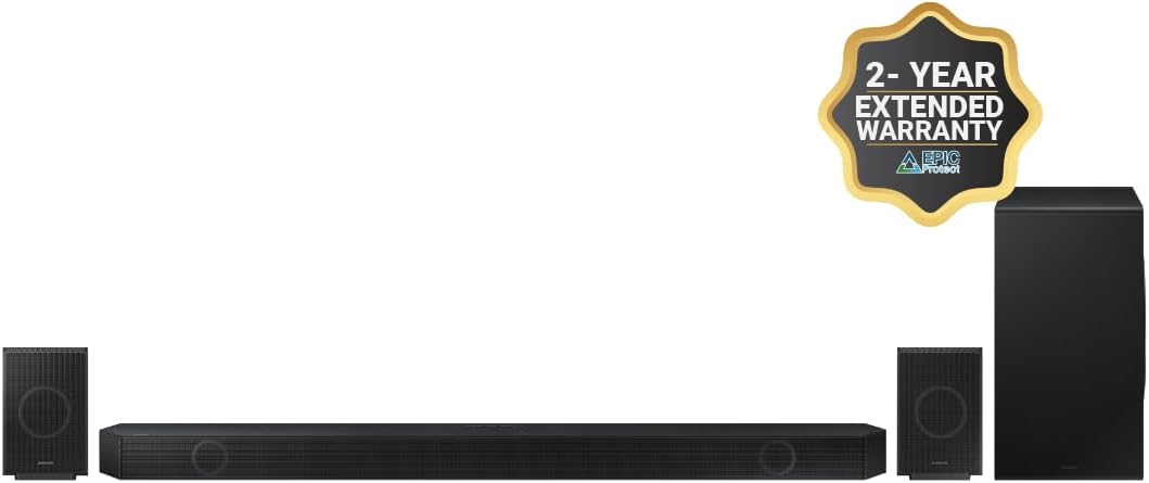 SAMSUNG Q990D 11.1.4ch Soundbar with Wireless Dolby Atmos, Rear Speaker Included J9245