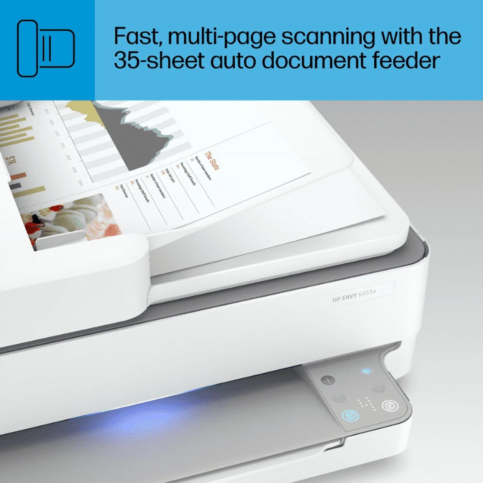 Hewlett Packard Envy 6458E Wireless Color All-in-One Printer E7700