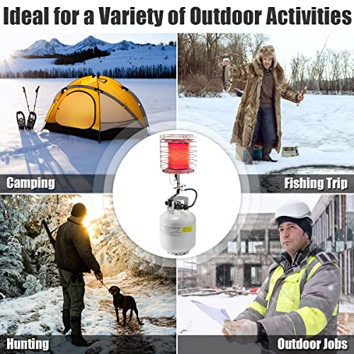 S AFSTAR 35,000-42,000 BTU Tank Top Propane Heater, Portable with Safety Shut-off G686480