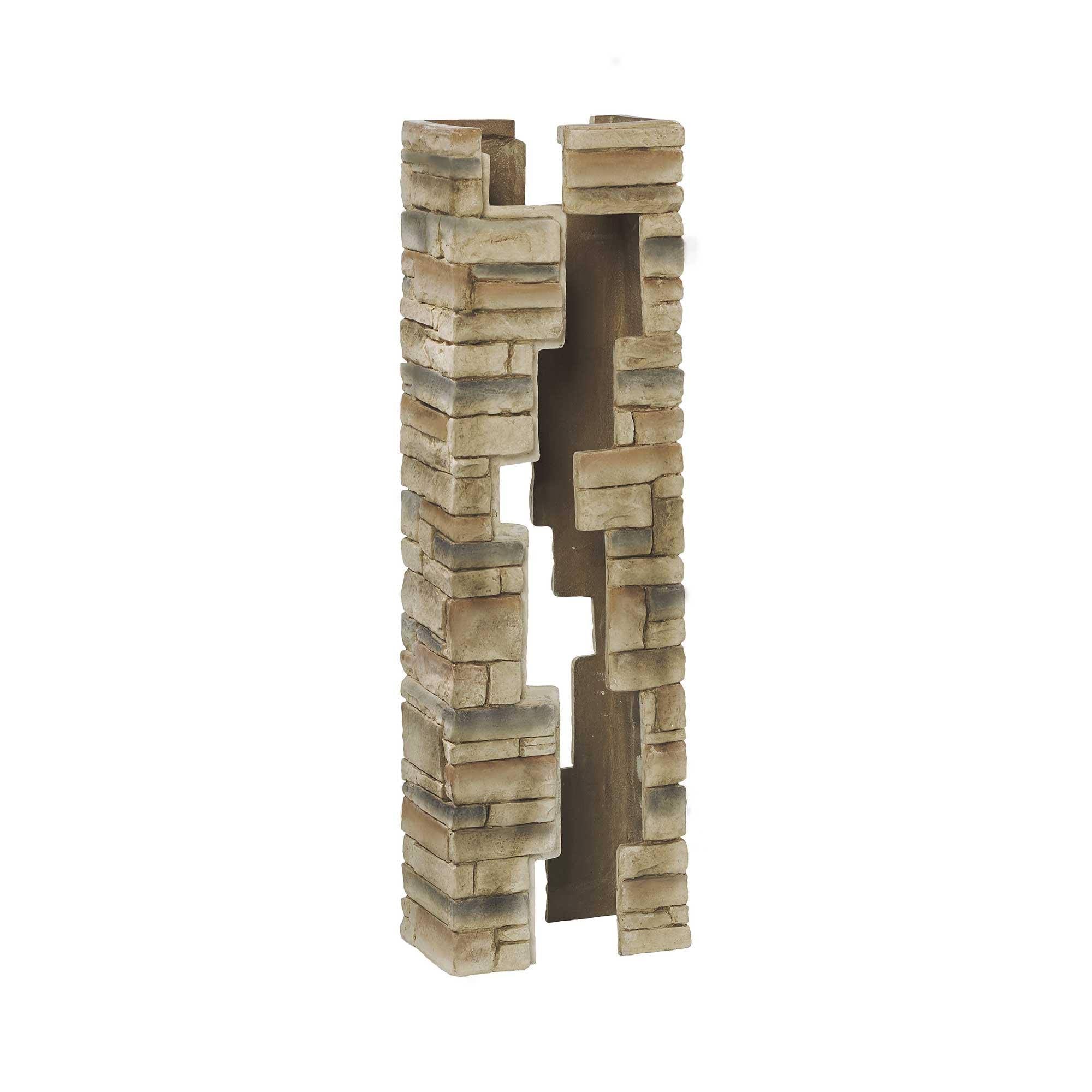 Deckorators Beige Stacked Cast Stone Postcover 52 inch