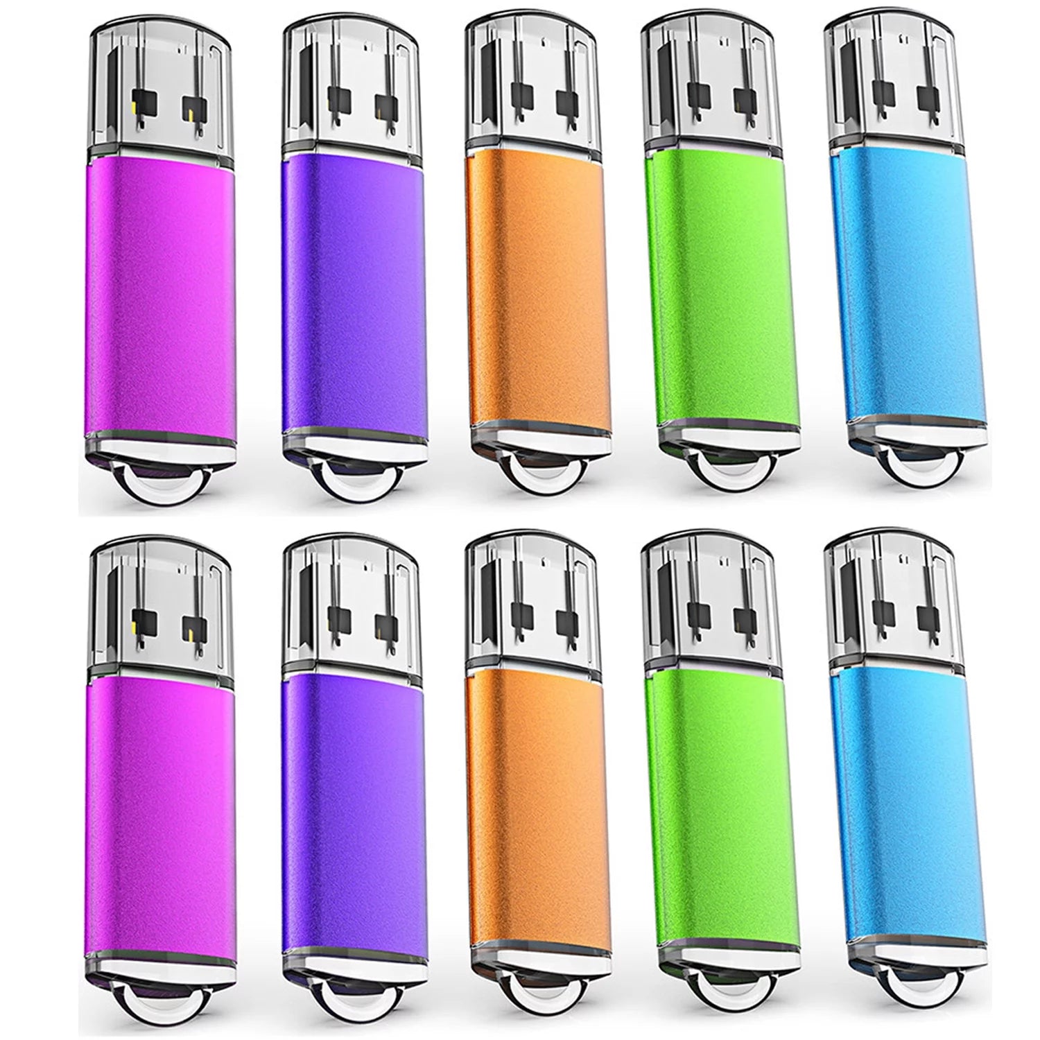 KOOTION 64GB USB Flash Drive 10 Pack Thumb Drives Bulk Memory Stick for Backup Data Storage Laptop PC