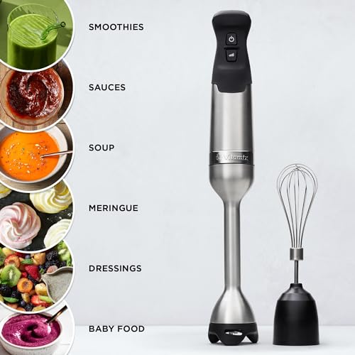 Vitamix 5-Speed Immersion Blender Bundle, Stainless Steel/Black J9880