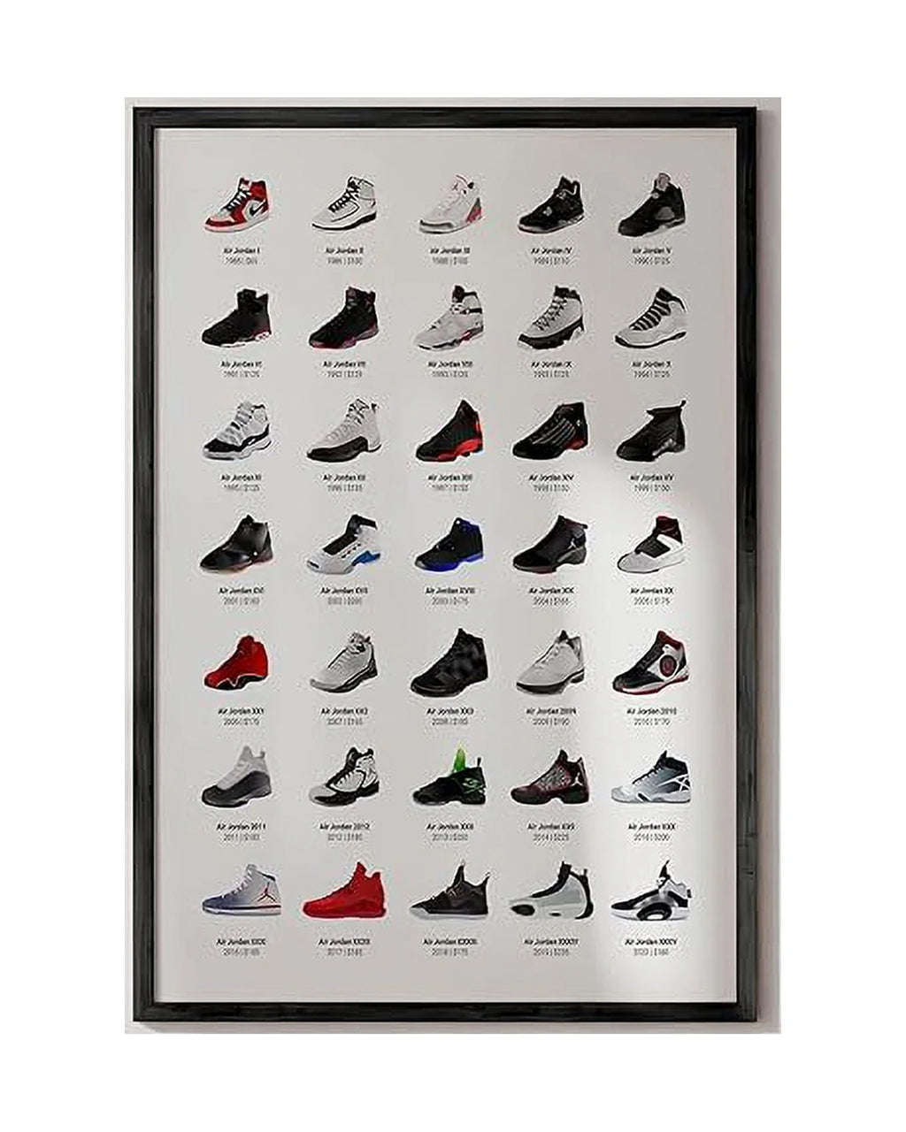 HAUS AND HUES Michael Jordan Sneaker Poster - Unframed 24x36 Wall Art I339188