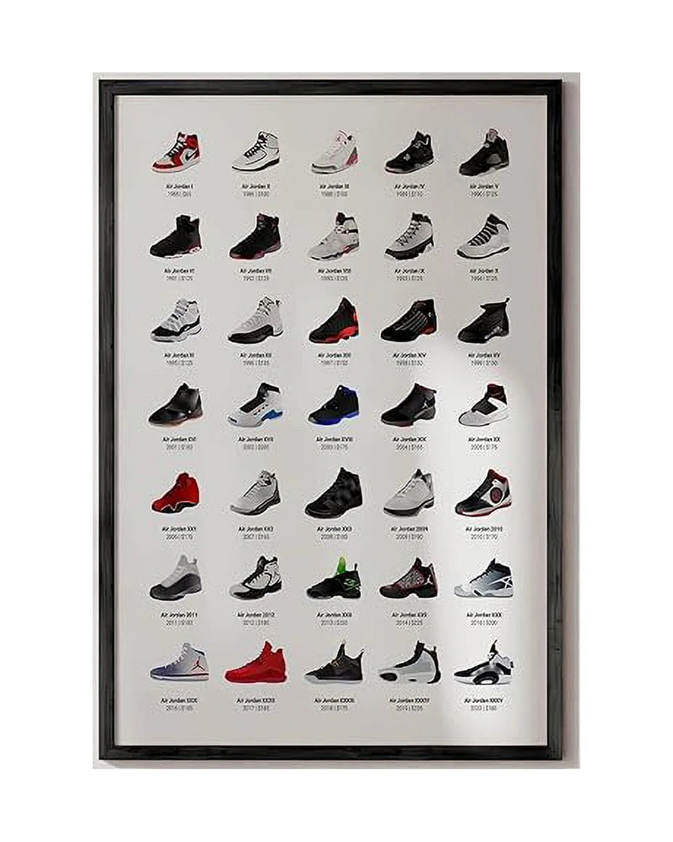 HAUS AND HUES Michael Jordan Sneaker Poster - Unframed 24x36 Wall Art I339188