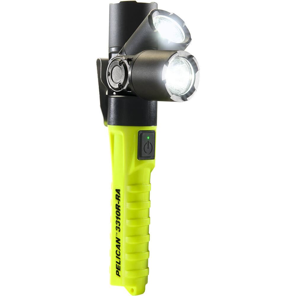 Pelican 3310R-RA Right-Angle Rechargeable Flashlight Yellow J64687