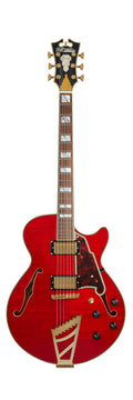 D'Angelico Excel Series SS Semi-Hollow Electric Guitar with Stairstep Tailpiece Cherry