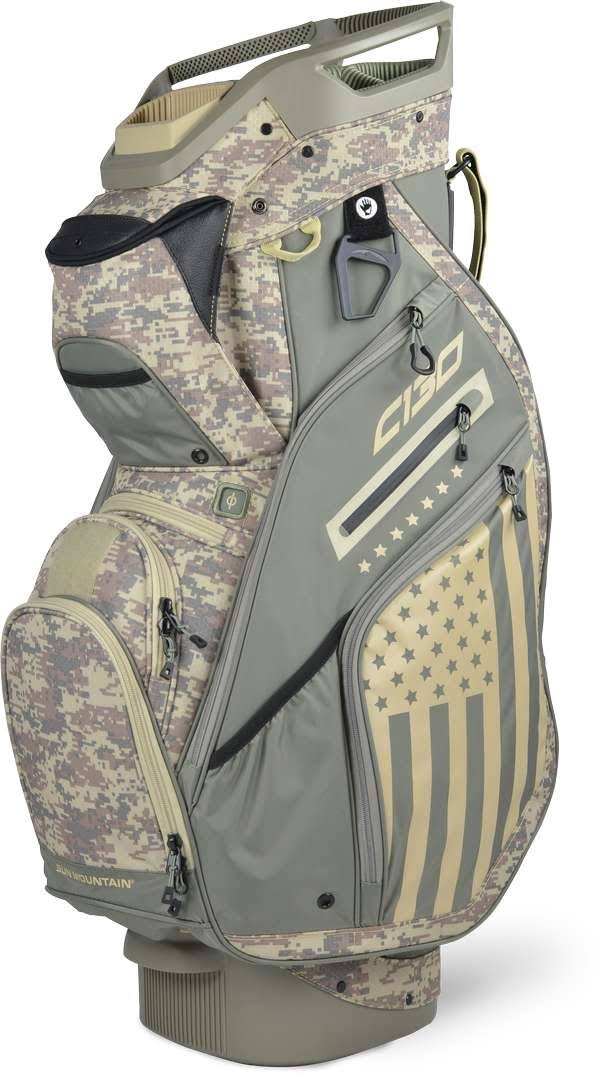 Sun Mountain C-130 Cart Bag - Black/Charcoal/White/Red O453