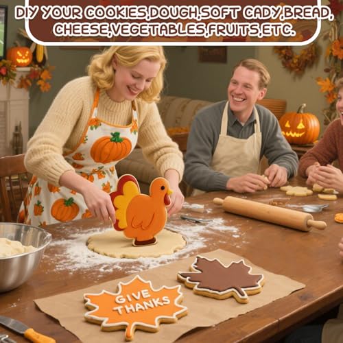 6 Pcs Large Christmas Cookie Cutters Stainless Steel Baking Molds M8080
