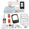Janome Memory Craft 500E Limited Edition Computerized Embroidery Machine with Hat Hoop Bundle