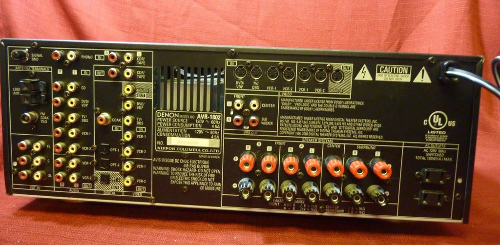 Denon AVR 1802 5.1 Channel Surround Sound Home Theater Receiver O1696