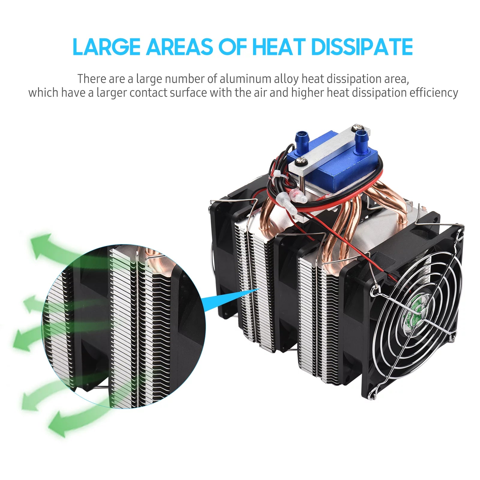 Walmeck 120W Semiconductor Refrigeration Aquarium Chiller for 30L Fish Tank A638