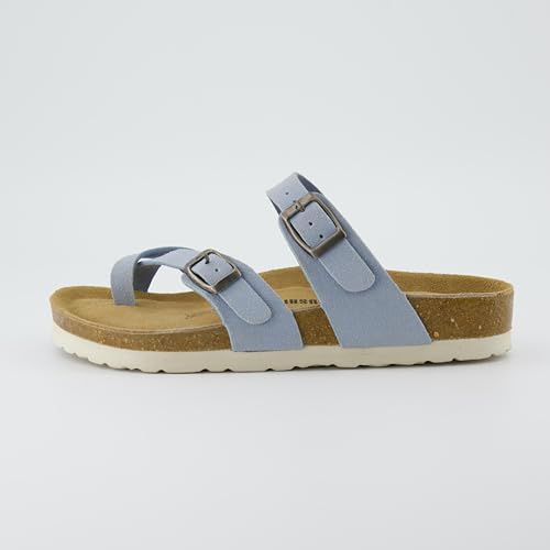 CUSHIONAIRE Women's Luna Cork Footbed Sandal I795