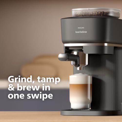 Philips Baristina Espresso Machine, Compact, 16 Bar Pump Pressure, Black B155