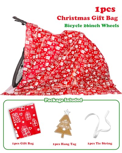 Christmas Gift Bags Assorted Sizes, 22pcs Drawstring Reusable Plastic D786