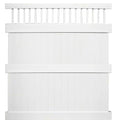 Weatherables Mason 8 ft. H x 6 ft. W White Vinyl Privacy Fence Panel Kit