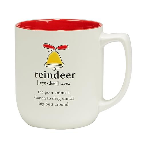 Certified International Christmas Fun Red Sayings 16 oz. Mugs, Set of 6 N62947