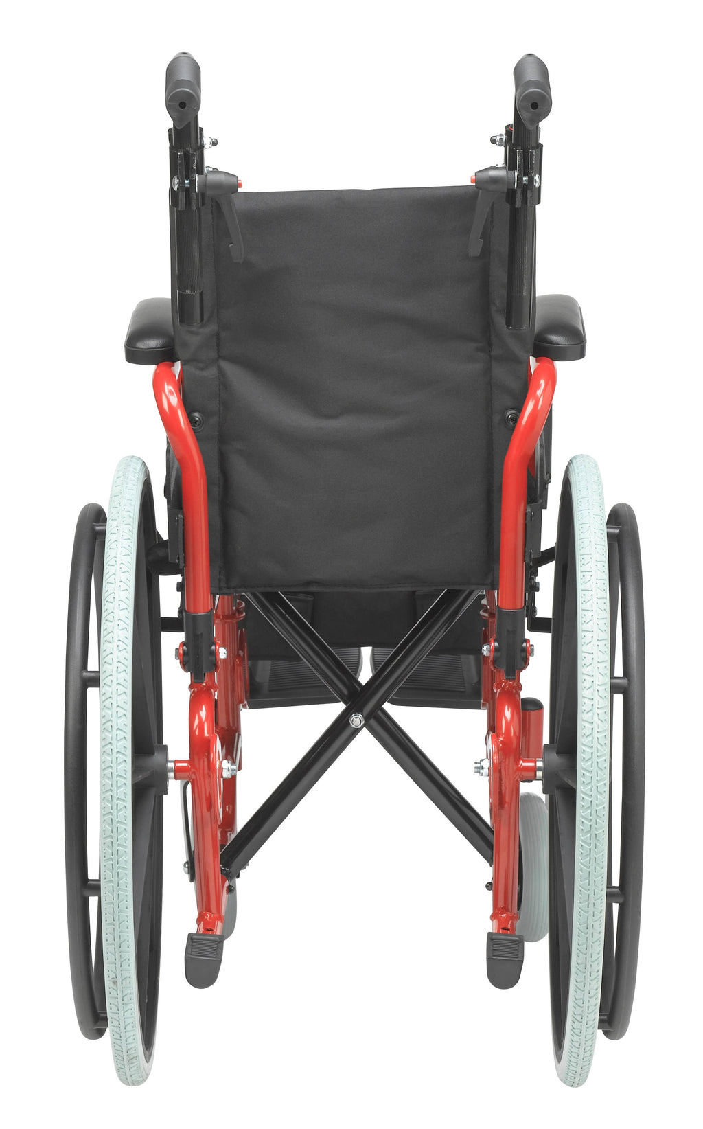 Drive Medical Wallaby Pediatric Folding Wheelchair 12x22 Red I39121