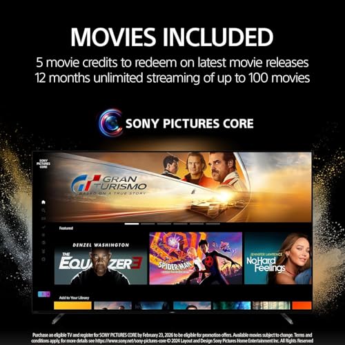 Sony 65-Inch BRAVIA 7 4K HDR Mini LED QLED Smart Google TV with Dolby Vision R212