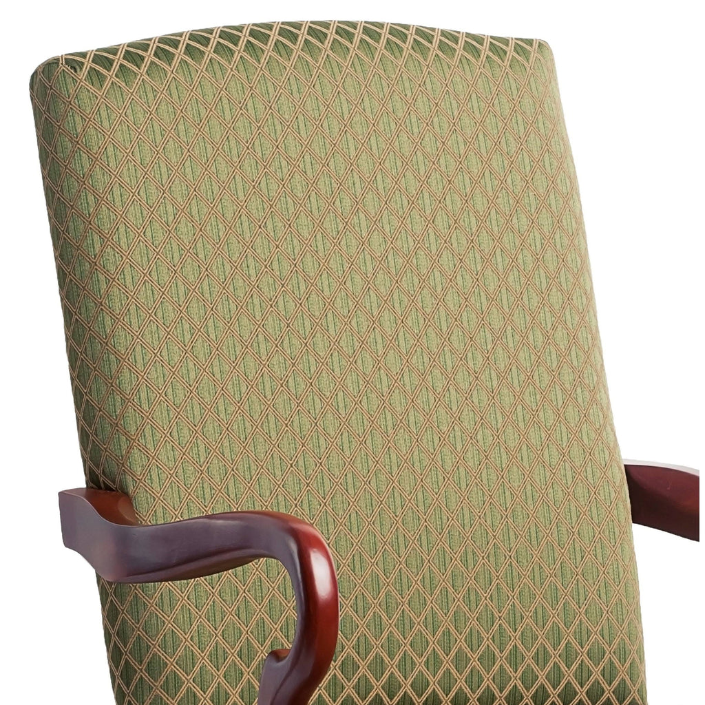 Copper Grove Casalis Cherry Finish Gooseneck Accent Chair Dayton Beige L361