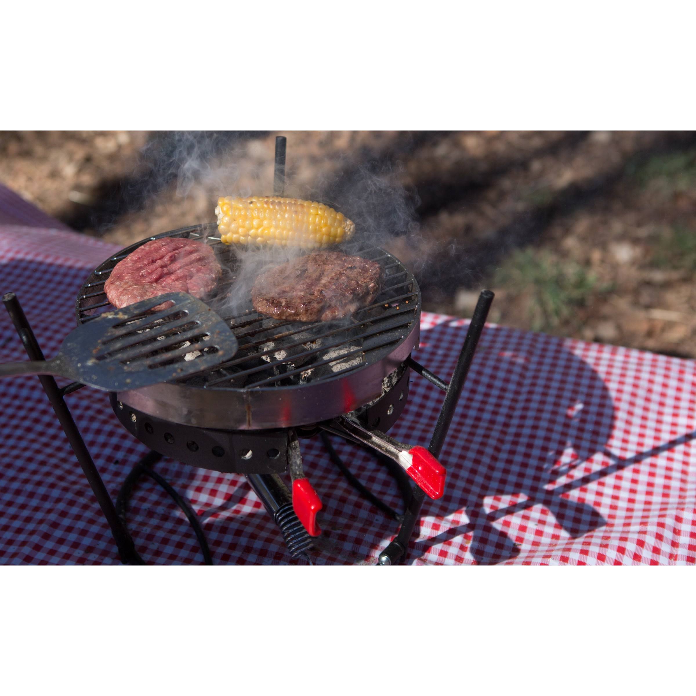 Campmaid 3-Piece Combo Grill Set Black W6683