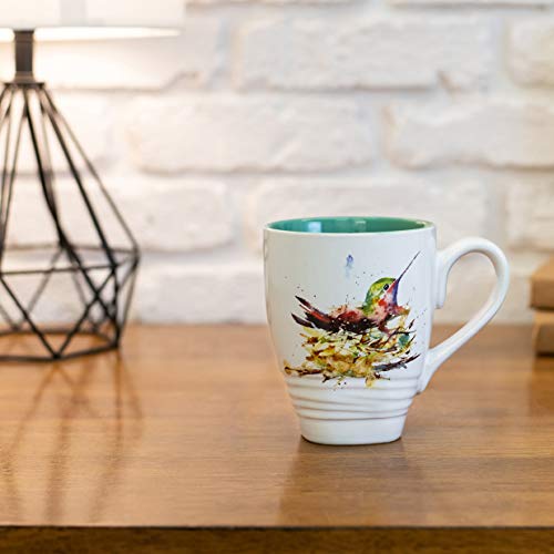 Dean Crouser Cardinal Watercolor Stoneware Mug 16 oz N1410