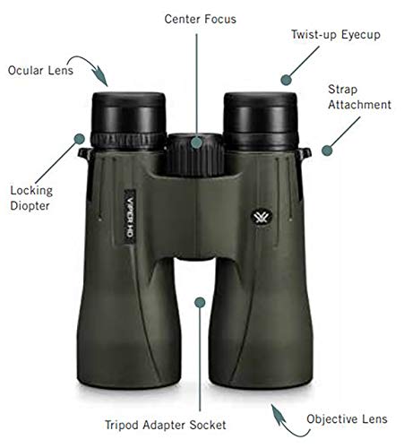 Vortex Optics Viper HD 12x50 Roof Prism Binoculars D502