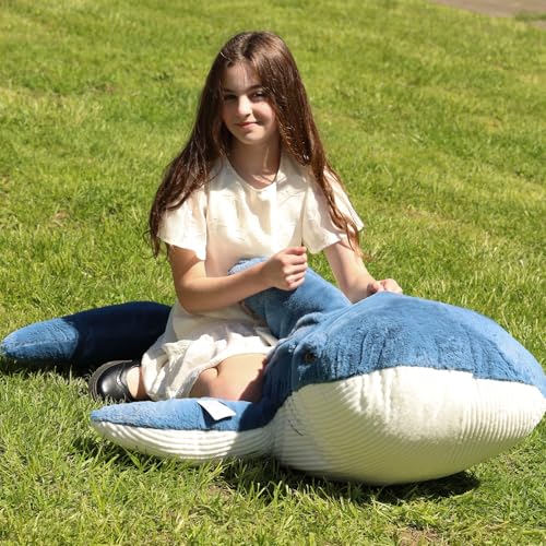 Tezituor 51 inch Giant Whale Shark Stuffed Animal Plush Pillow M152089