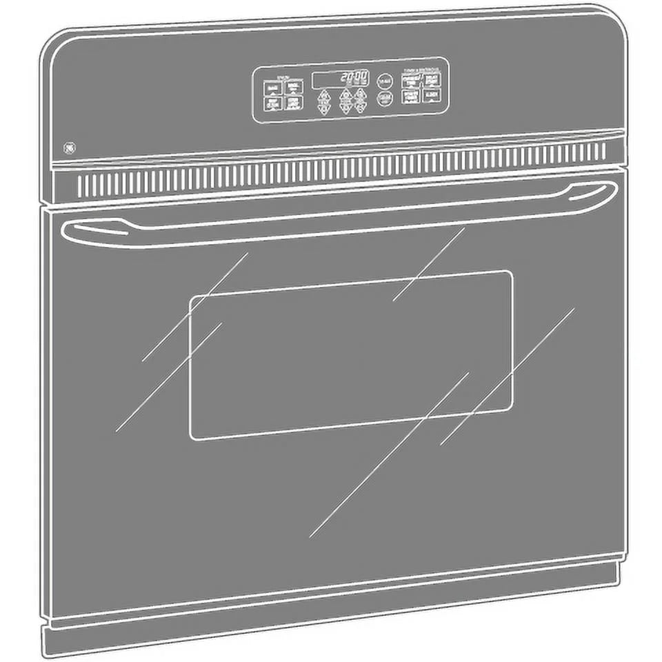 GE APPLIANCES JRP20WJWW 24 Electric Single Self-Cleaning Wall Oven C232