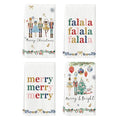 Artoid Mode Nutcrackers Merry Christmas Kitchen Towels Dish Towels, 18x26 Inch Xmas Balls Tree Winter Holiday Decoration Hand Towels Set of 4