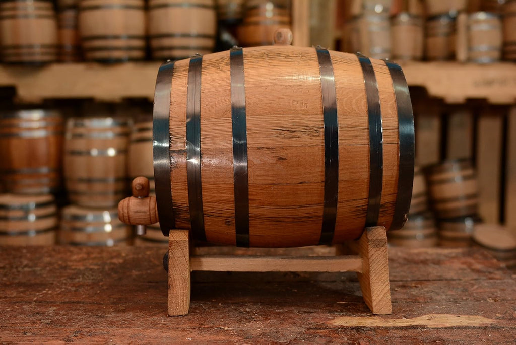 American White Oak Aging Barrel 10 Liter for Whiskey, Rum, Wine Q9347